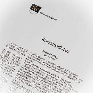 Kurssitodistus (989310)